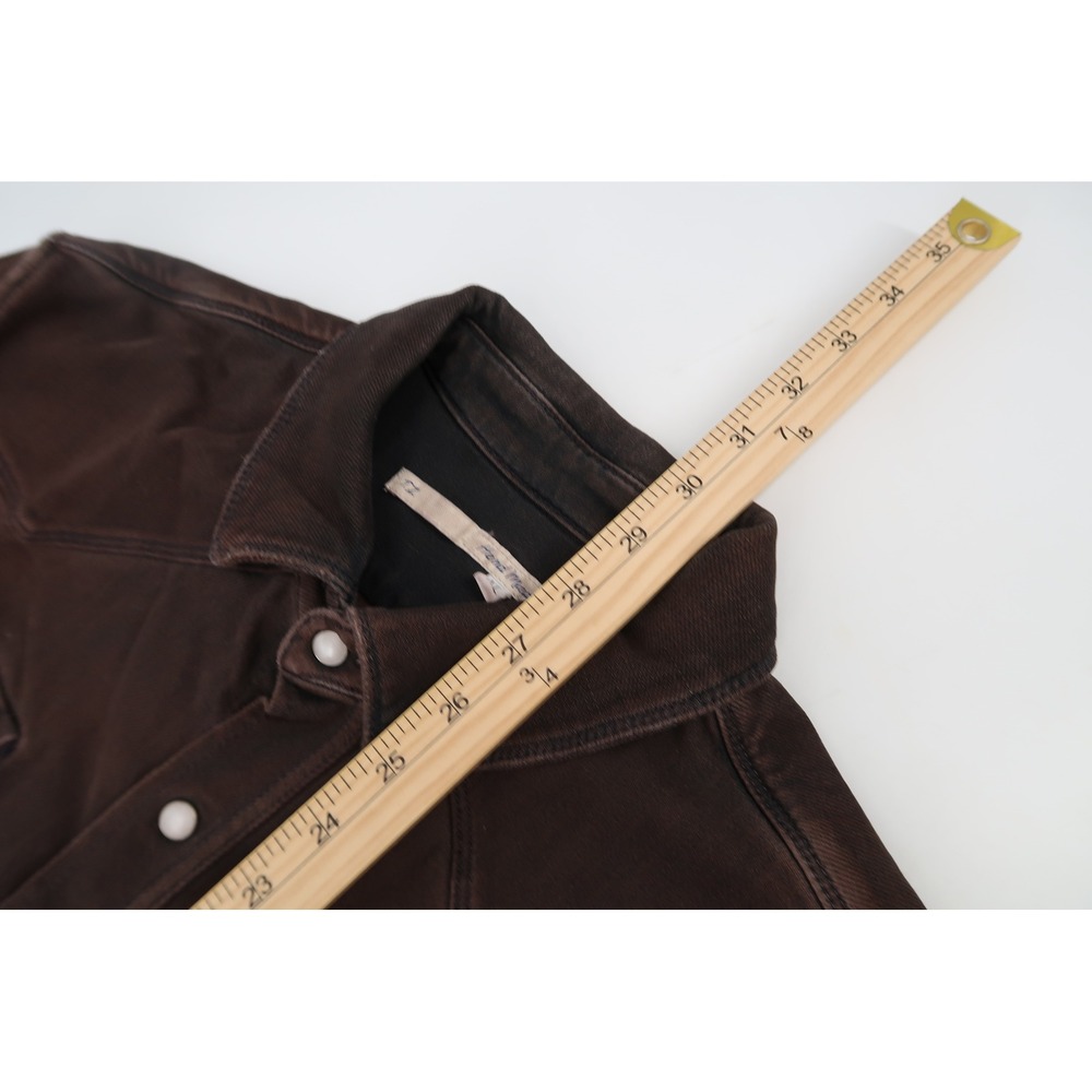 Teleria Zed Roper A Western Shirt Mens XL Distressed Brown Pearl Snap Italy - Picture 13 of 13